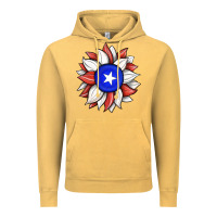 Vintage Mustard sunflower puerto rico flag Vintage Hoodie - JahusDesignShop