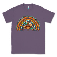 Lavender turquoise thanksgiving turkey rainbow Classic Tee - Jasminsmagicworld