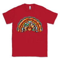 Red turquoise thanksgiving turkey rainbow Classic Tee - Jasminsmagicworld
