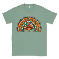 Sage turquoise thanksgiving turkey rainbow Classic Tee - Jasminsmagicworld