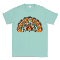 Seafoam turquoise thanksgiving turkey rainbow Classic Tee - Jasminsmagicworld