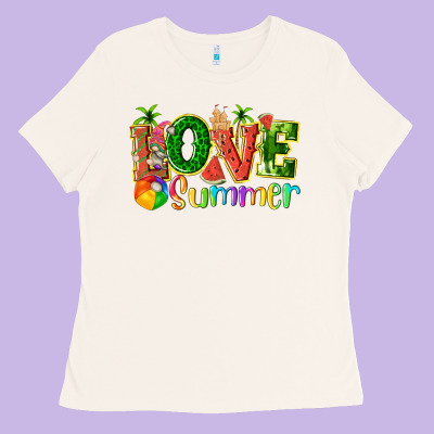 Love Summer With Watermelon Tbw Ladies Tee Designed By Texasbilliewilder