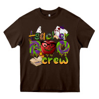 Chocolate Brown teacher boo crew Heavy Core Tee - BarkalooDesign