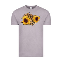 Vintage Zinc sunflower leopard patch Vintage Tee - AdoDesignShop