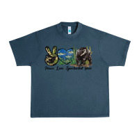 Midnight Navy Peace Love Spectacled Bear Urban Heavy Tee - LillyAllenDesigns