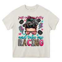 Cream just call me pretty and take me racing Heavy Core Tee - Zillion Design Studio
