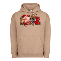 Pigment Burro love with pig olivia Urban Hoodie - OliviaCreatesArt