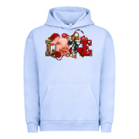 Pigment Grape Ice love with pig olivia Urban Hoodie - OliviaCreatesArt
