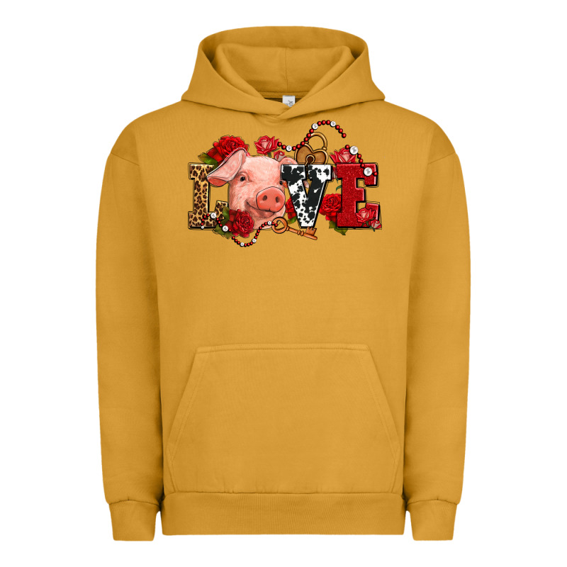 Love With Pig Olivia Urban Hoodie by OliviaCreatesArt | Teevron