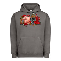 Pigment Tornado love with pig olivia Urban Hoodie - OliviaCreatesArt