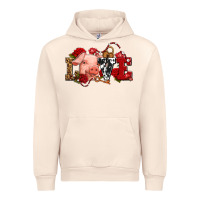 Sandshell love with pig olivia Urban Hoodie - OliviaCreatesArt