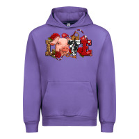 Tulip love with pig olivia Urban Hoodie - OliviaCreatesArt