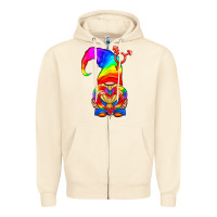 Sandshell LGBTQ+ Pride Gnome With Heart Balloon Zipper Hoodie - BundleAndBundleShop