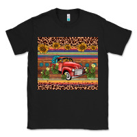 Black truck sunflower leopard Classic Tee - AdoDesignShop