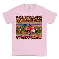 Bubblegum Pink truck sunflower leopard Classic Tee - AdoDesignShop