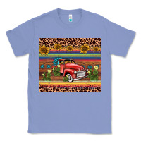 Colony Blue truck sunflower leopard Classic Tee - AdoDesignShop