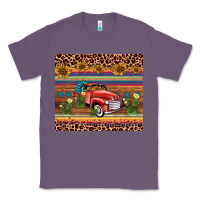 Lavender truck sunflower leopard Classic Tee - AdoDesignShop