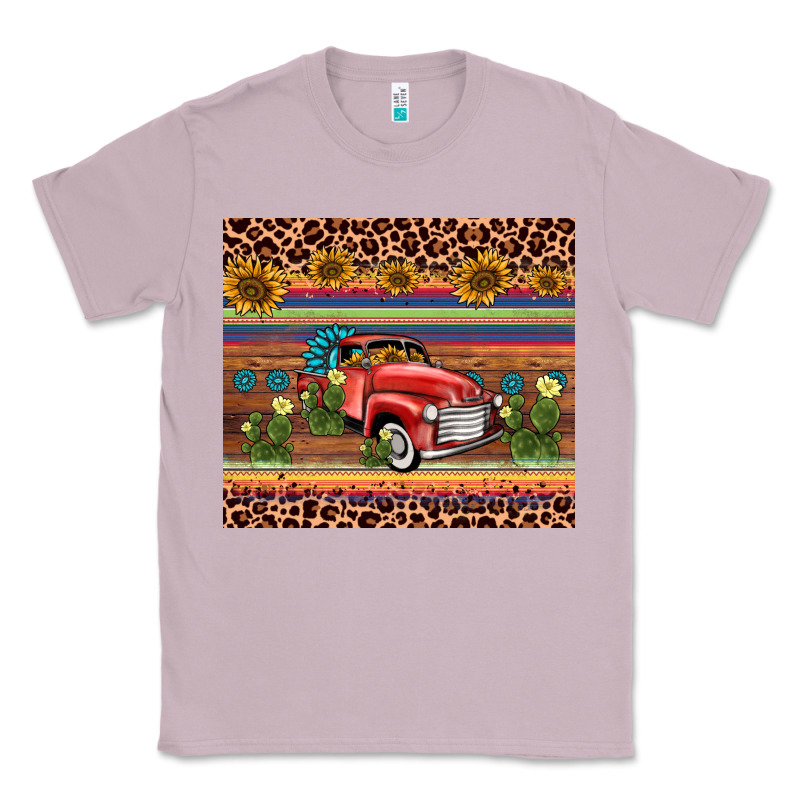 Truck Sunflower Leopard Classic Tee by AdoDesignShop | Teevron