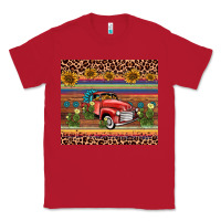 Red truck sunflower leopard Classic Tee - AdoDesignShop