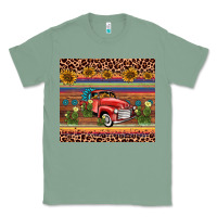 Sage truck sunflower leopard Classic Tee - AdoDesignShop