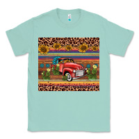 Seafoam truck sunflower leopard Classic Tee - AdoDesignShop
