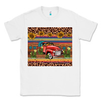 White truck sunflower leopard Classic Tee - AdoDesignShop
