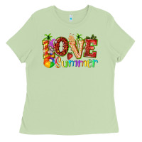 Matcha love summer with strawberry Ladies Tee - texasbilliewilder