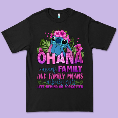 Ohana Means Family Premium Tee Designed By Zillion Design Studio