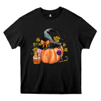 Black Kids Pumpkin with Halloween Heavy Core Tee - texasbilliewilder