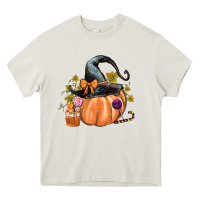 Cream Kids Pumpkin with Halloween Heavy Core Tee - texasbilliewilder