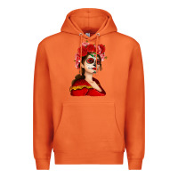 Carrot Sugar skull girl Premium Hoodie - NancyCooperArtShop