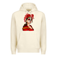 Sandshell Sugar skull girl Premium Hoodie - NancyCooperArtShop