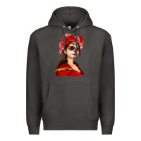 Smoke Sugar skull girl Premium Hoodie - NancyCooperArtShop