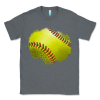 Charcoal Heather leopard softball patch Classic Tee - Jasminsmagicworld