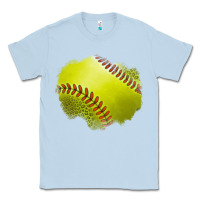 Dusty Blue leopard softball patch Classic Tee - Jasminsmagicworld