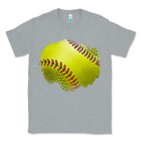 Heather Grey leopard softball patch Classic Tee - Jasminsmagicworld