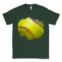 Sports Green leopard softball patch Classic Tee - Jasminsmagicworld