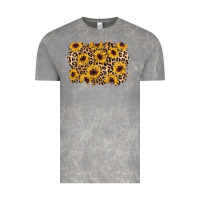Cloud Rock sunflower leopard background Vintage Tee - AdoDesignShop