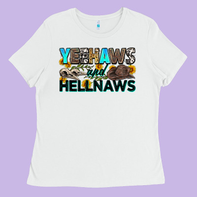 Yeehaws And Hellnaws Ladies Tee Designed By Zillion Design Studio
