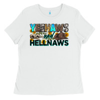 White yeehaws and hellnaws Ladies Tee - Zillion Design Studio