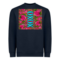 Navy xoxo valentine's day pink roses and hearts Heavyweight Sweatshirt - Jasminsmagicworld