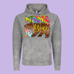 Mama Bear Summer Vintage Hoodie Designed By Ranaportraitstore