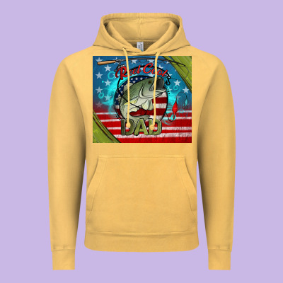 Reel Cool Dad Fishing Vintage Hoodie Designed By Jasminsmagicworld