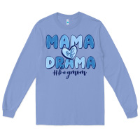 Colony Blue mama of drama boy mom Long Sleeve Tee - MaliasSmallBusiness