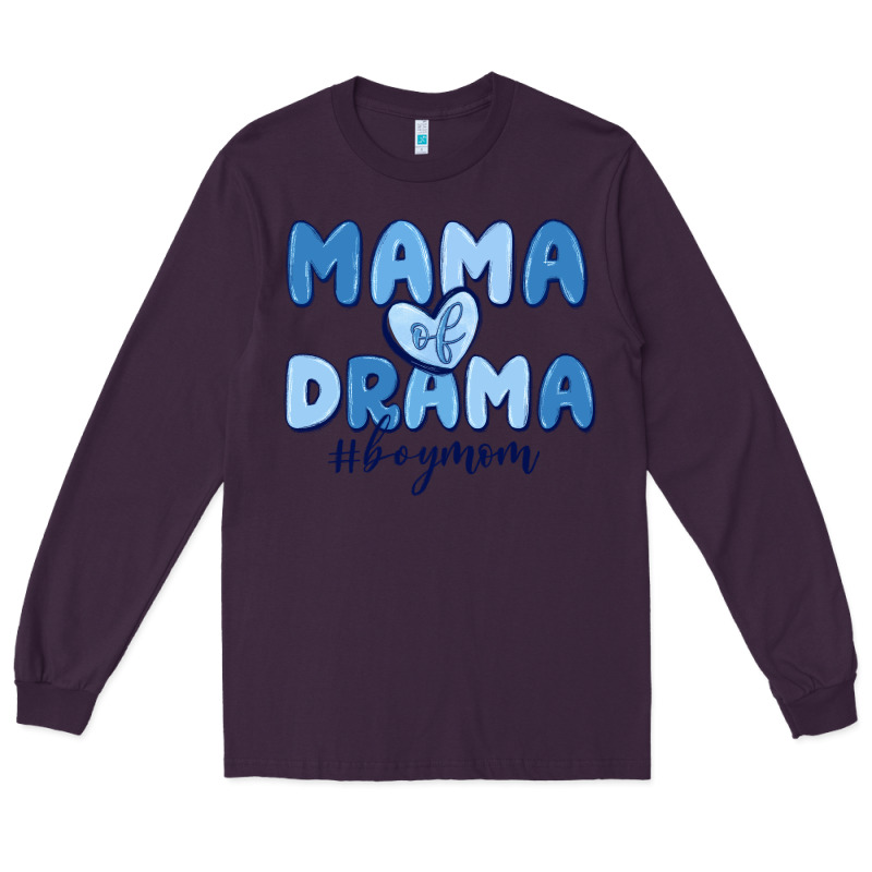 Mama Of Drama Boy Mom Long Sleeve Tee by MaliasSmallBusiness | Teevron