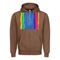 Chestnut LGBTQ+ Pride American Flag Tumbler Zipper Hoodie - BundleAndBundleShop