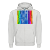 Dove Grey LGBTQ+ Pride American Flag Tumbler Zipper Hoodie - BundleAndBundleShop