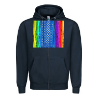 Navy LGBTQ+ Pride American Flag Tumbler Zipper Hoodie - BundleAndBundleShop