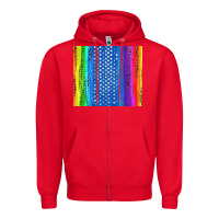 Red LGBTQ+ Pride American Flag Tumbler Zipper Hoodie - BundleAndBundleShop