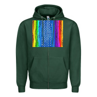 Sports Green LGBTQ+ Pride American Flag Tumbler Zipper Hoodie - BundleAndBundleShop